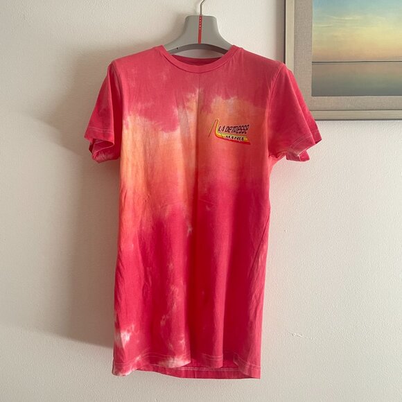 La Detresse - Tie Dye Euphoria T-Shirt in L'Orange (xs) - Picture 1 of 6